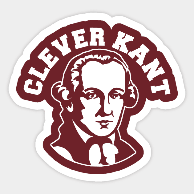 Who's a Clever Kant then?- Immanuel Kant Sticker by IceTees